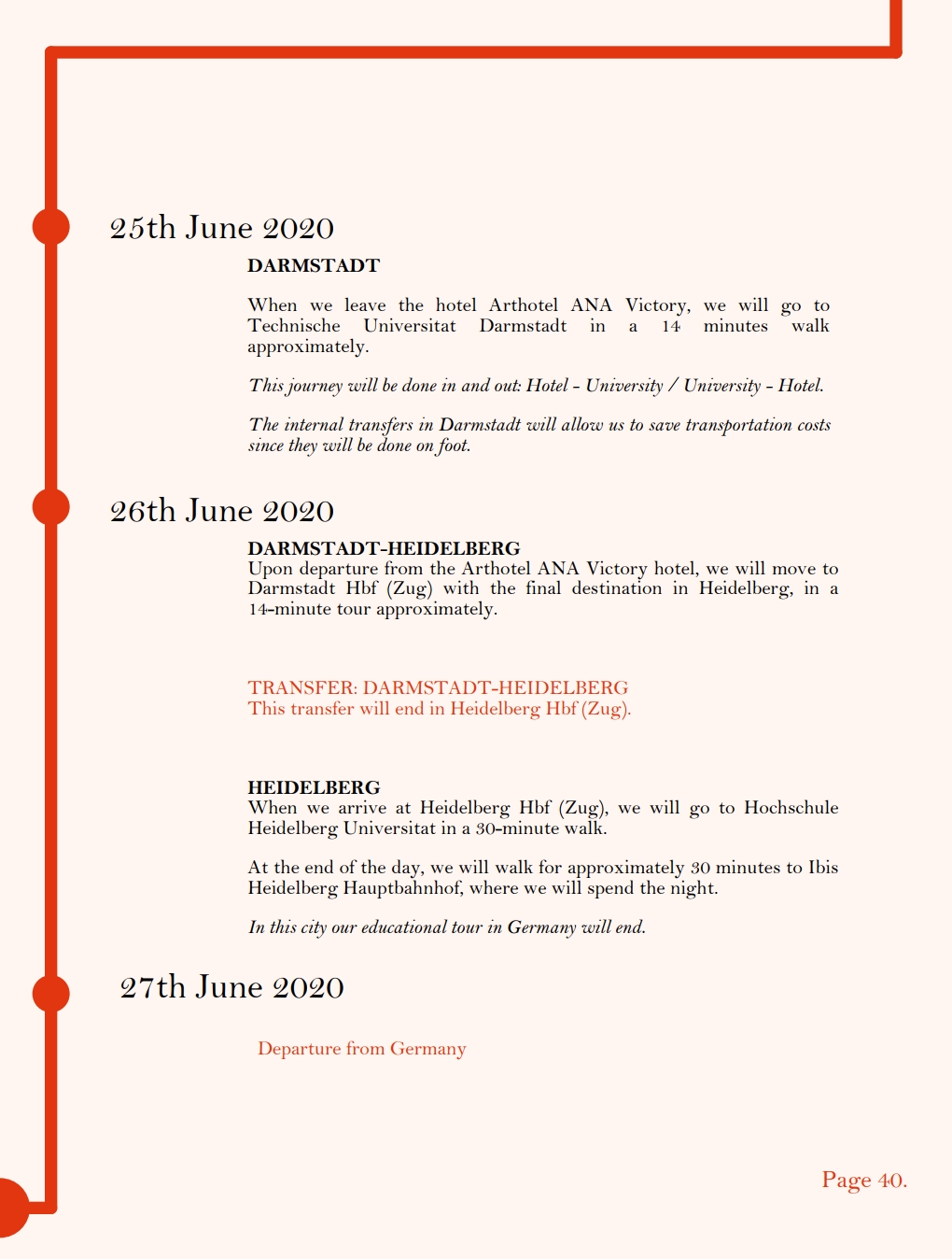 Study visit proposal with an architectural approach-15