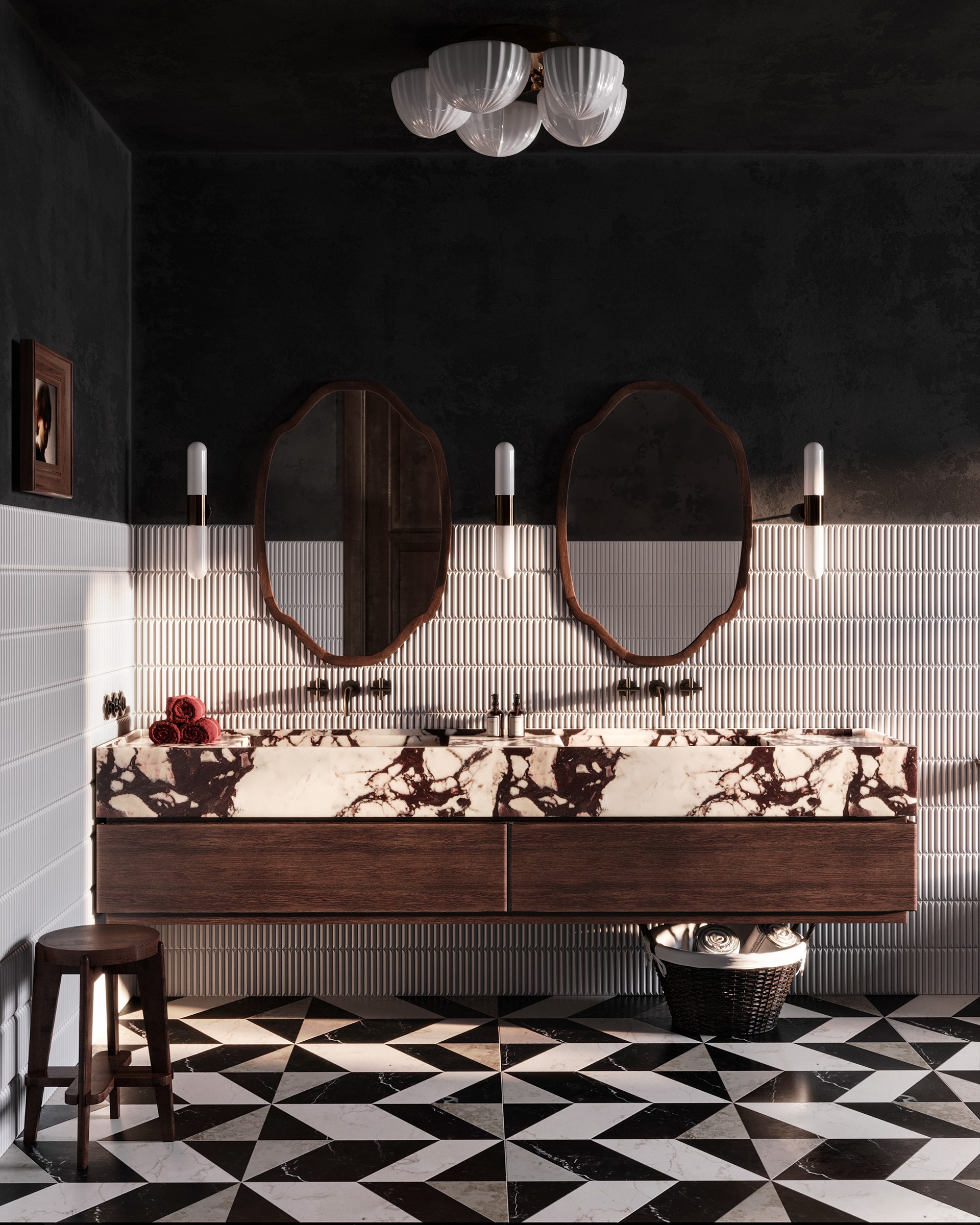 Julia Artukh“深色别墅”概念设计项目-14