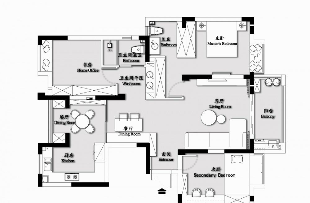 芜湖润津花园台式简约实景,空间利用率大幅提高-1