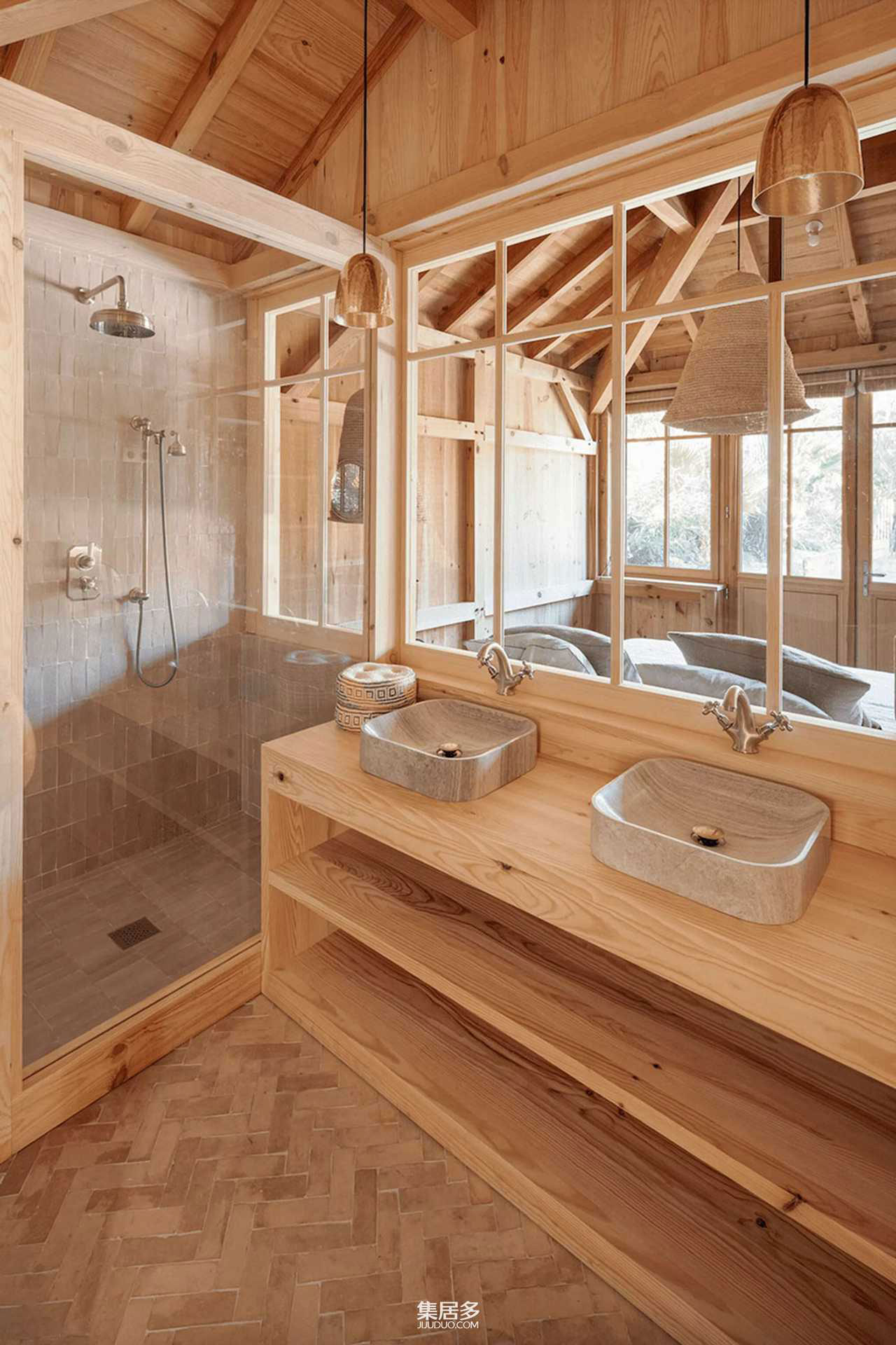 蔚蓝海岸上的木制别墅丨法国-15