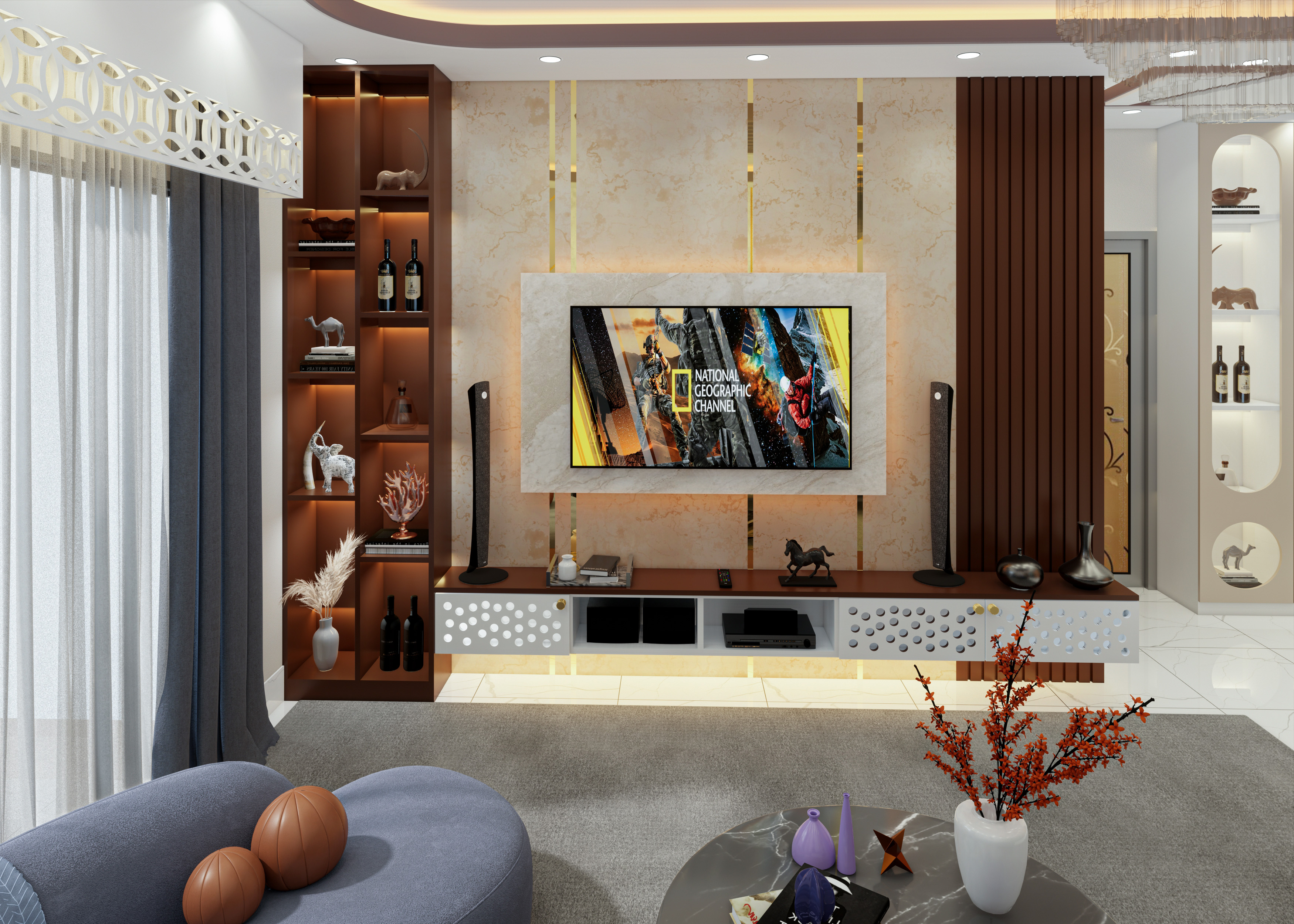 Living,Daining & kitchen室内设计项目丨Jr.Architect MD.Faruk-21