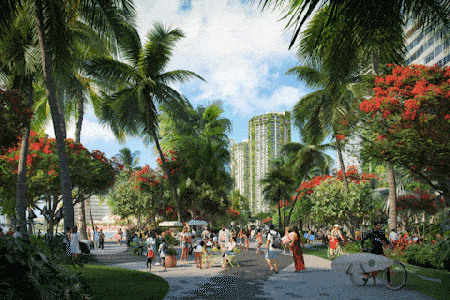 绿色街区丨美国檀香山丨WATG 和 Wimberly Interiors-14