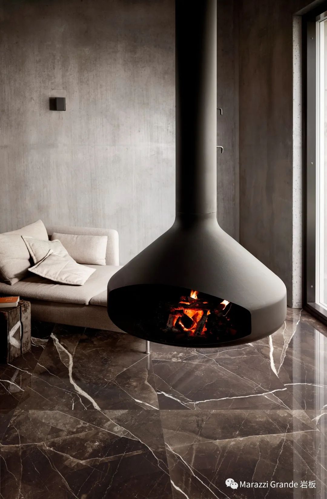 卡拉卡塔黑·Calacatta Black 岩板应用案例丨意大利丨意大利马拉齐集团-0