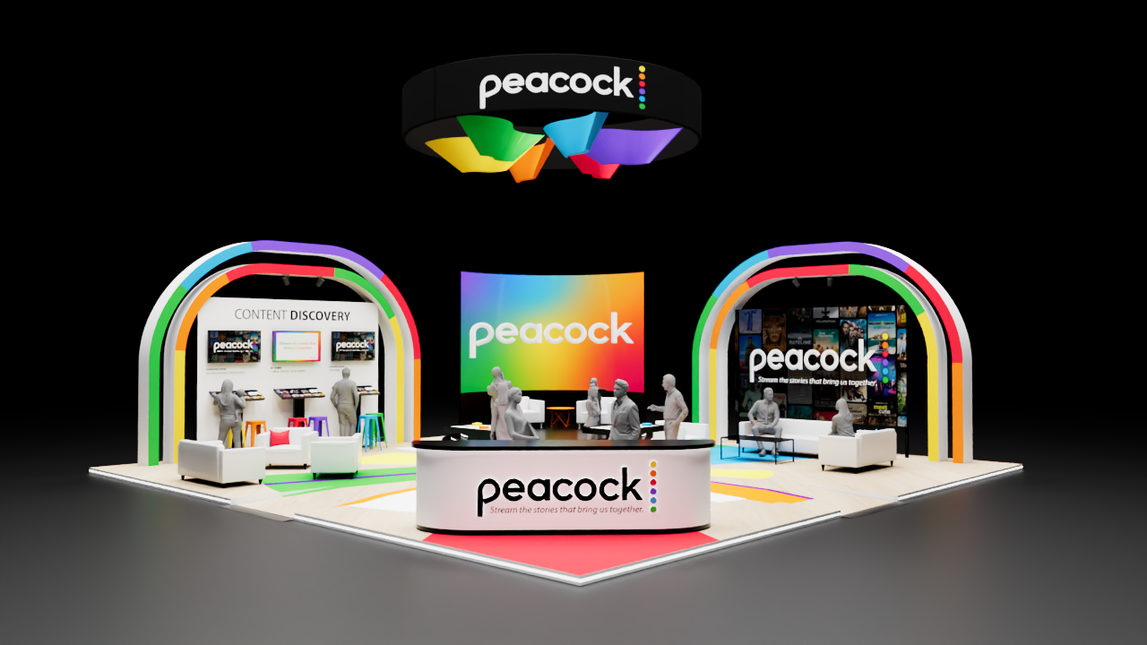 Peacock品牌展览展位设计-2
