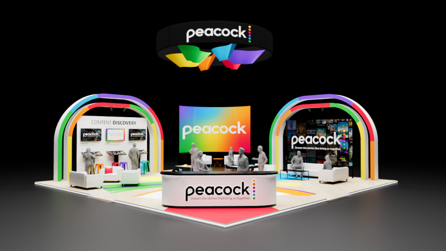 Peacock品牌展览展位设计-2