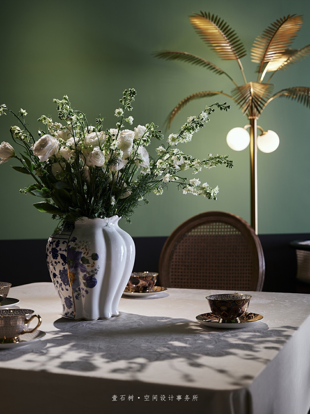 荣誉花园复古风格设计丨壹石樹空间设计事务所-46