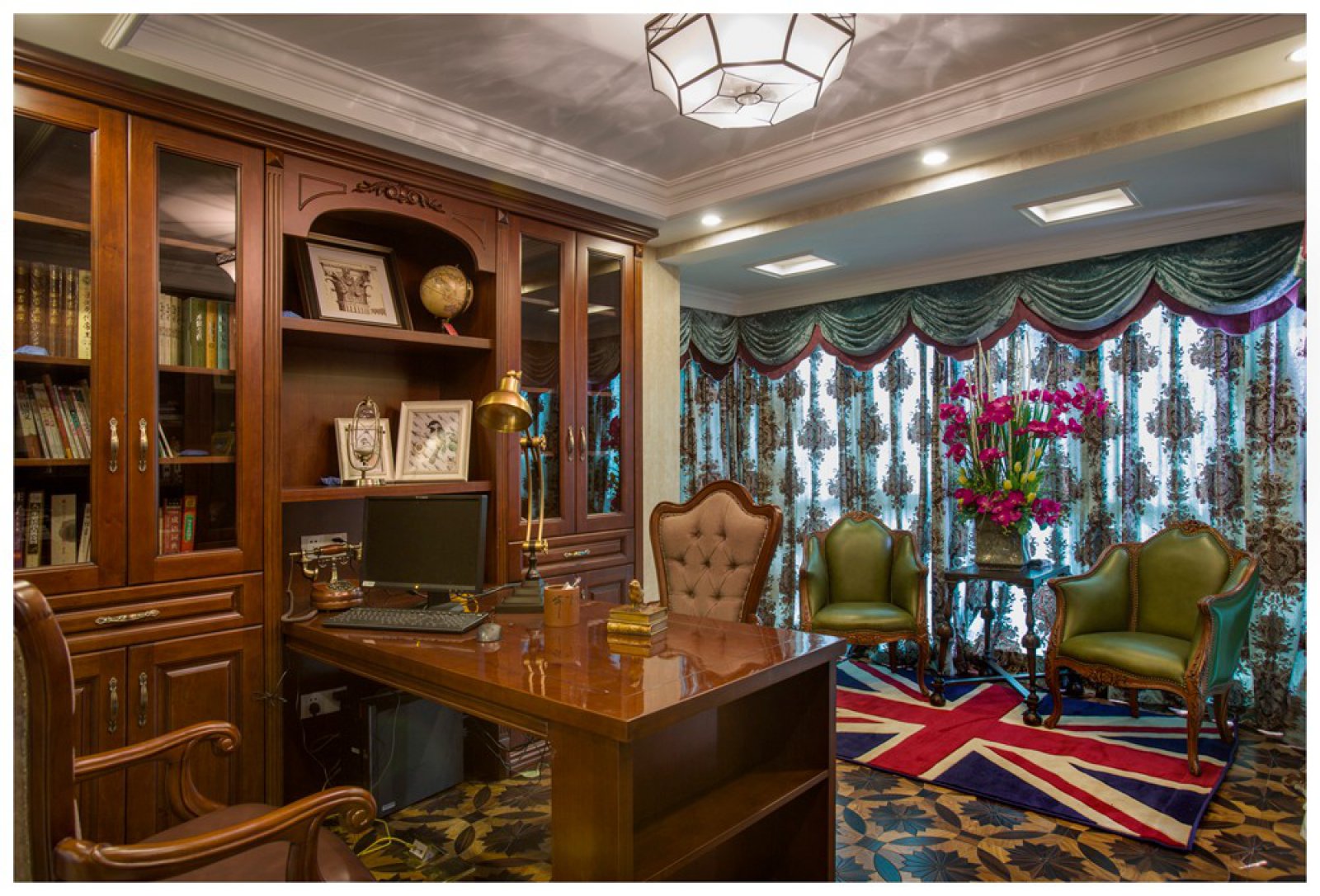 200㎡宁波名仕花园美式新古典住宅设计-14