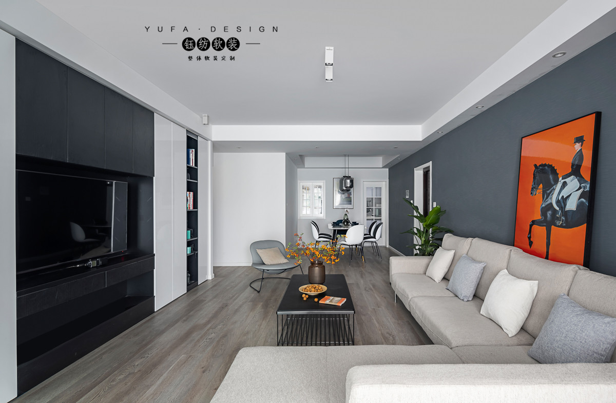 成都 200m²现代极简风大平层-3