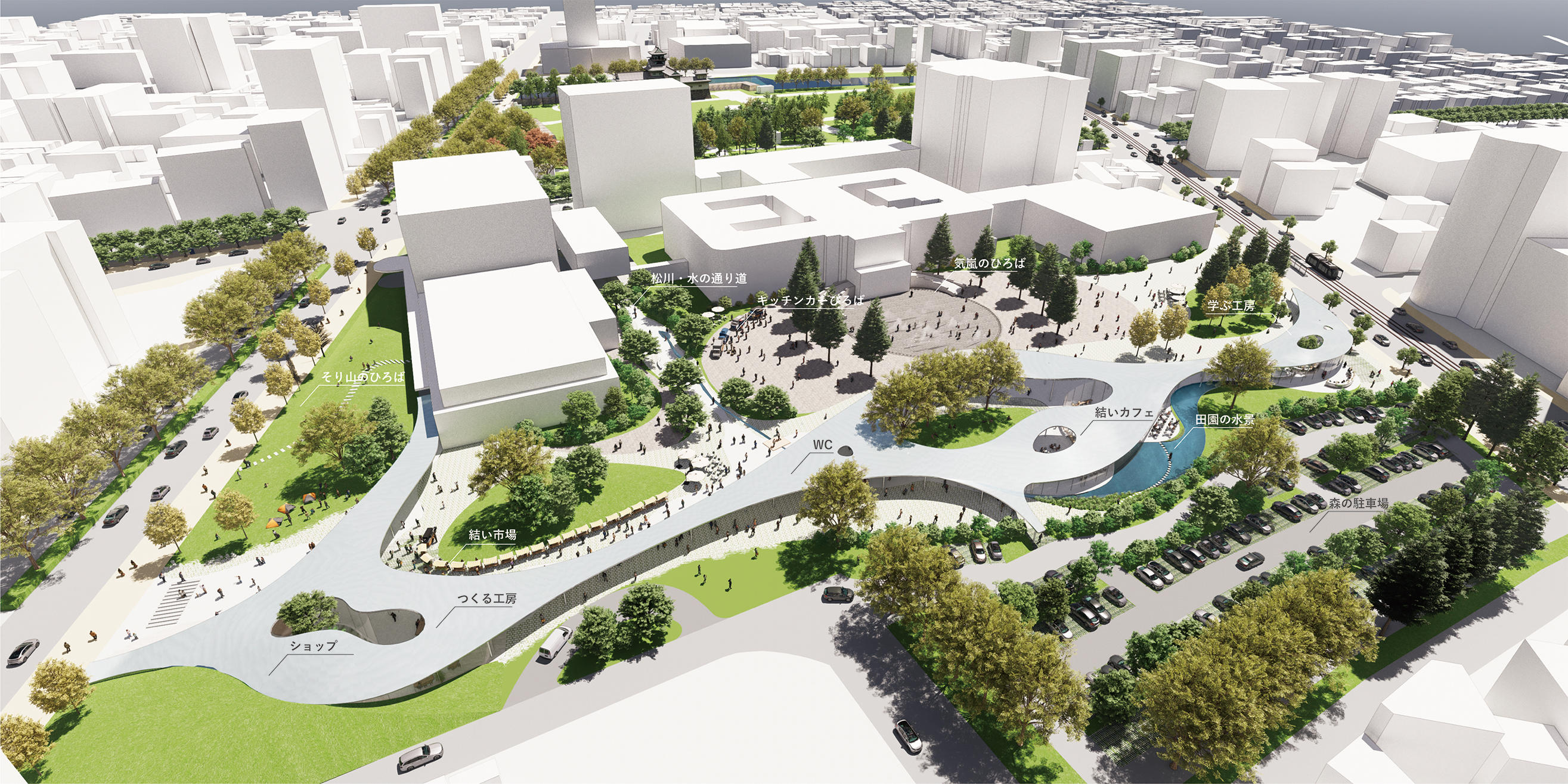 富山県庁周辺エリアアイデアコンペ（富山县厅周边区域创意竞赛）丨日本富山丨FIELD FOUR DESIGN OFFICE-9