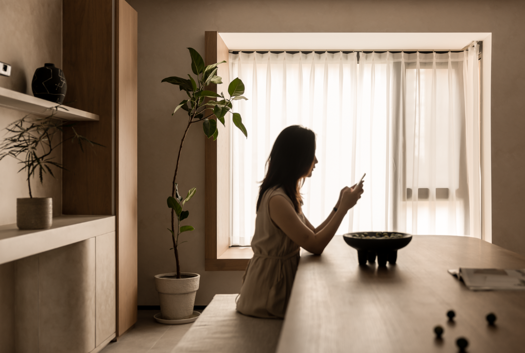 焦糖栗子色的治愈之家 · 秋日原木风设计丨如一建筑设计-44