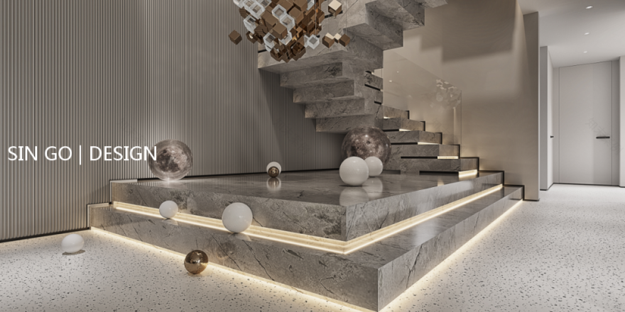 上海•圣安德鲁斯庄园 500㎡现代简约别墅设计-68