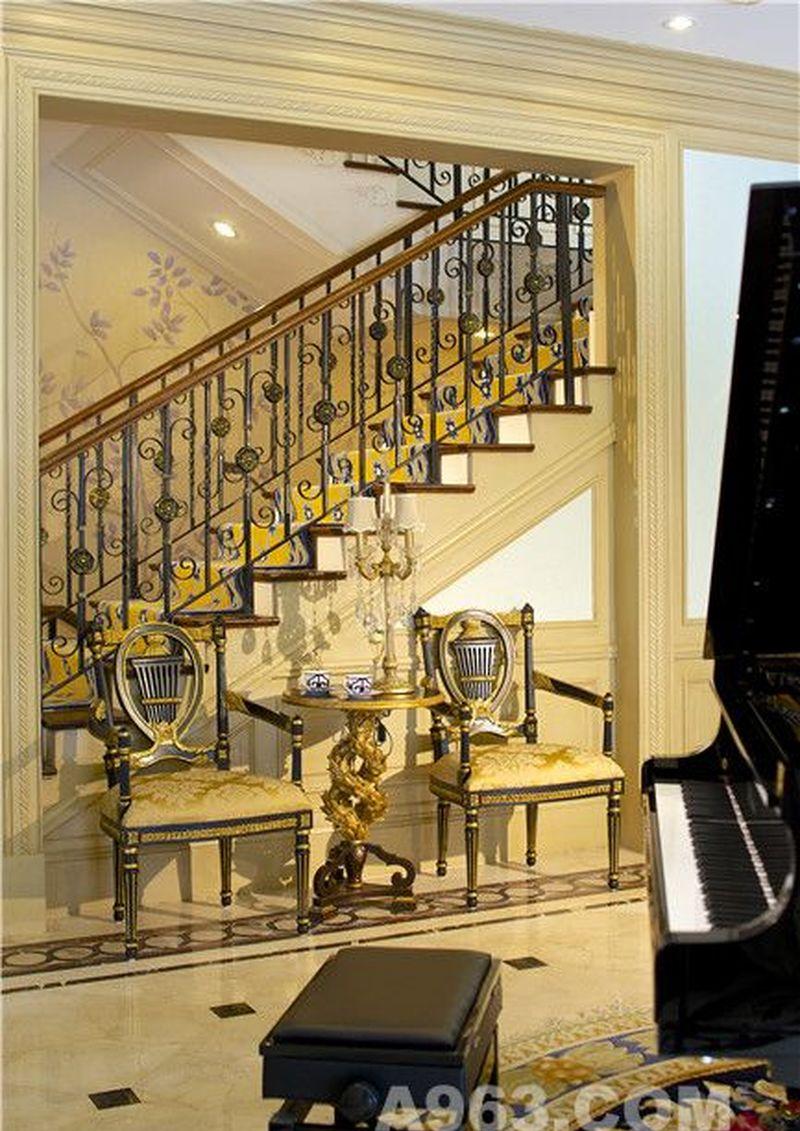 天津红磡领事郡法式别墅设计－浪漫宫廷风-27