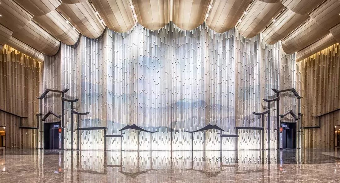 空灵无锡太湖剧院 | 竹海抽象,白柱金顶,智能算法优化结构-54