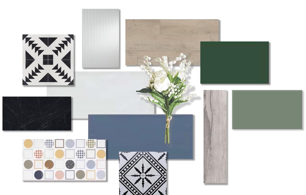 薄荷夏日,书柜壁炉打造清雅空间-17