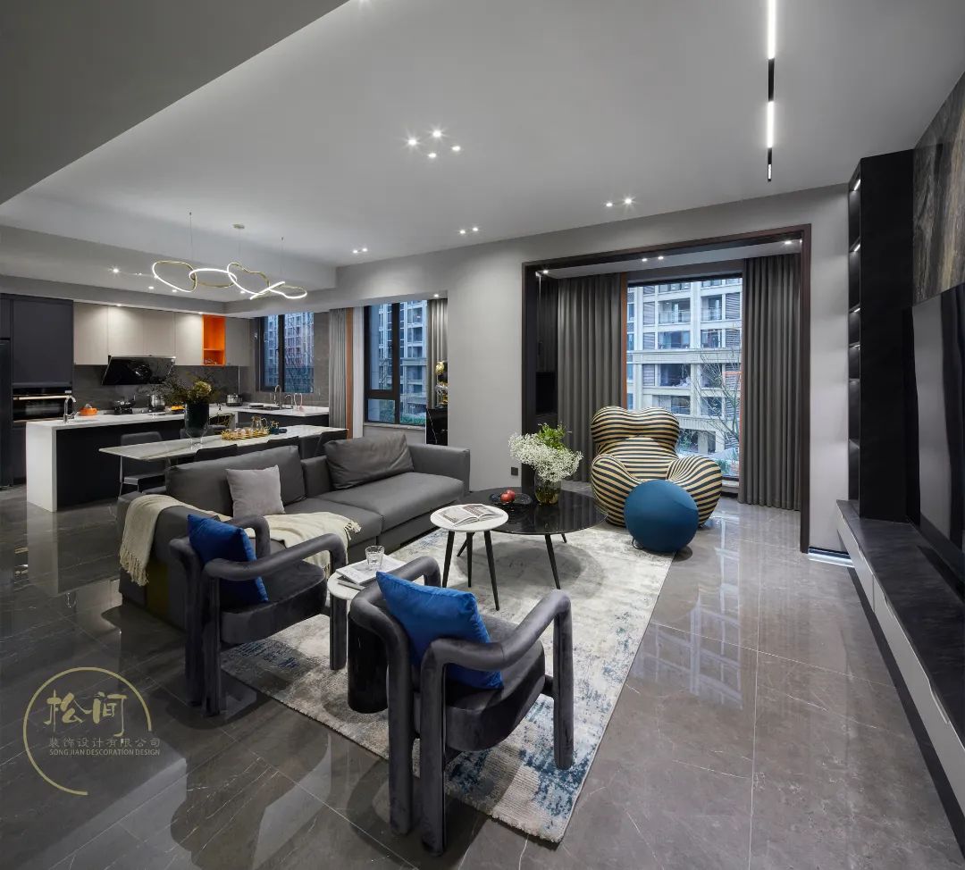 曲直有度 · 现代风格泸州住宅设计丨中国泸州丨松间设计-47