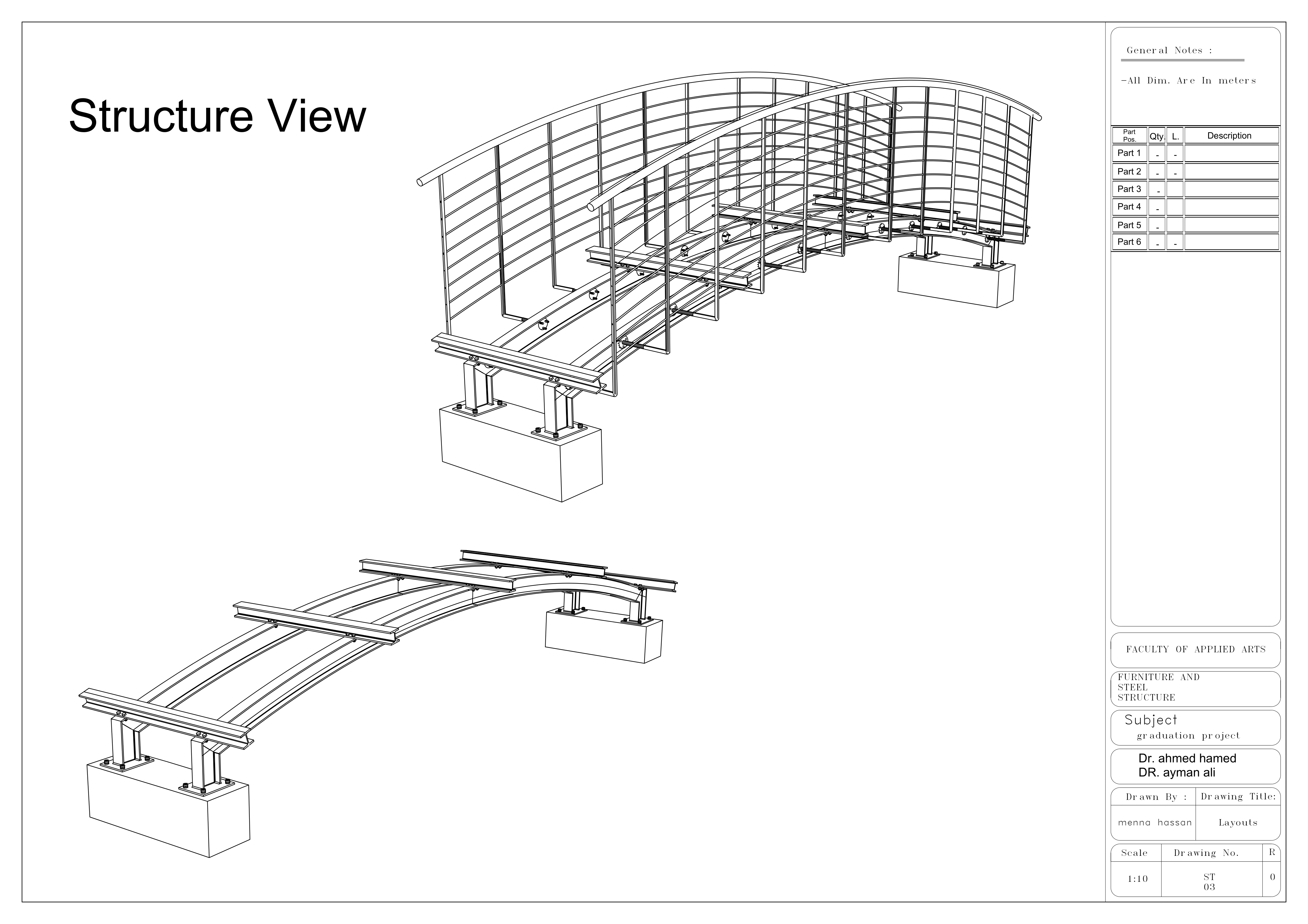 现代步行桥设计-12