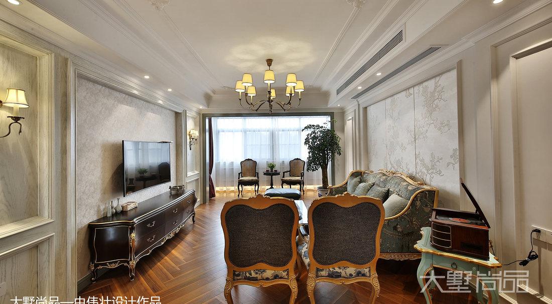 大墅尚品—由伟壮设计丨平层丨116㎡欧式三居·无处不在的精致生活-3