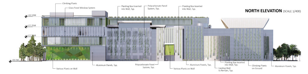 香港科学博物馆垂直花园立面设计-4