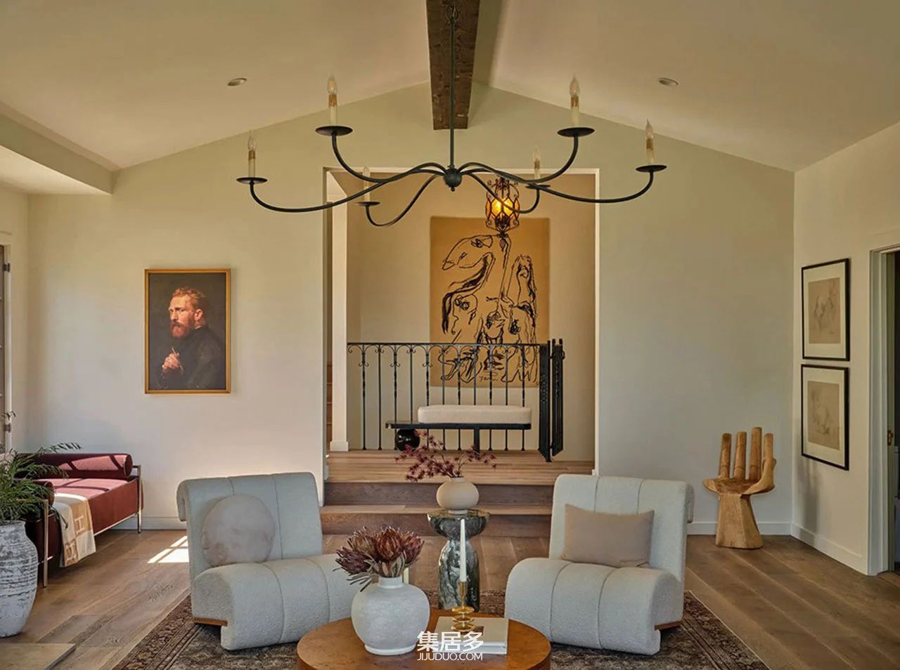 加州传统别墅现代内饰设计丨美国-15