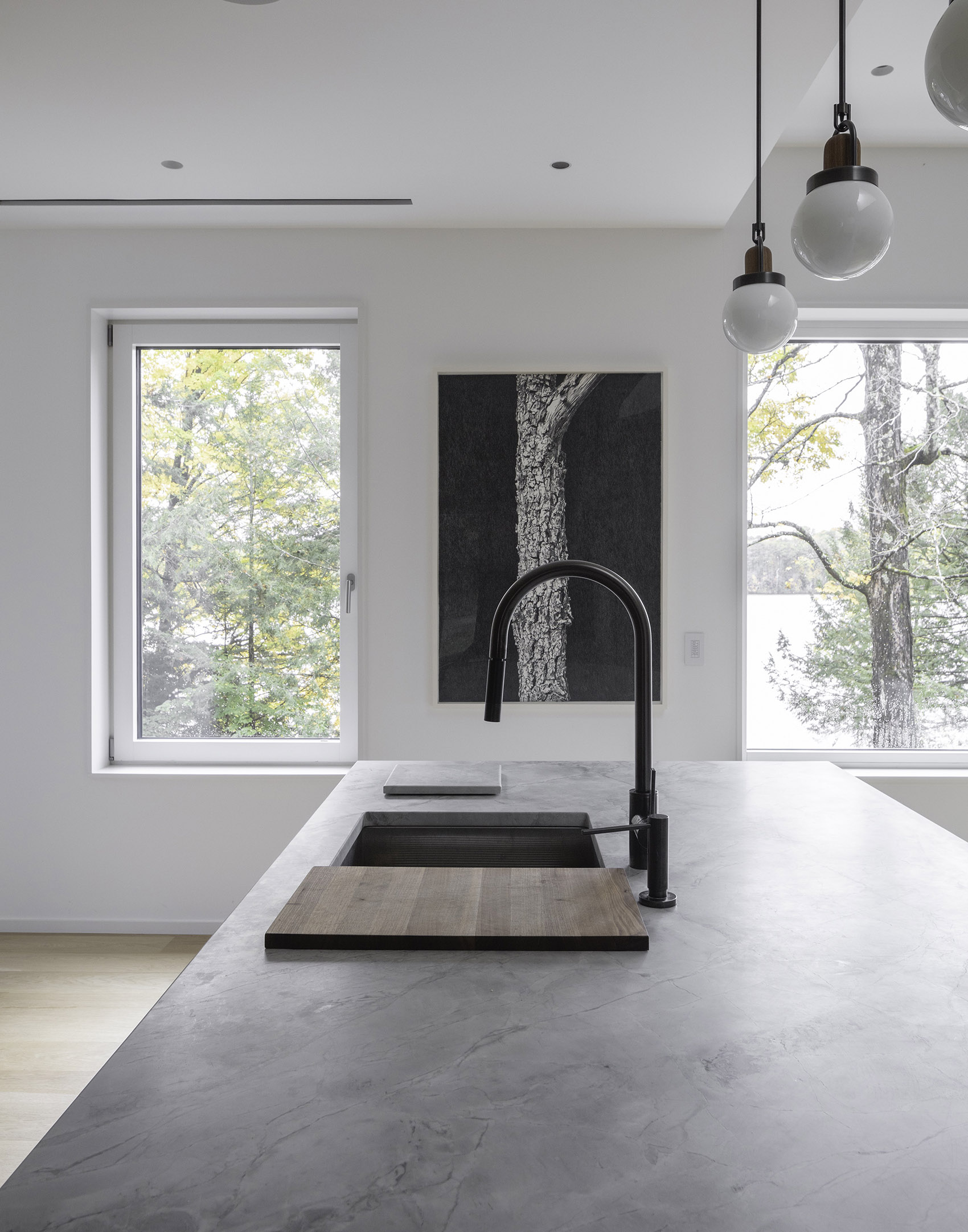 森林湖畔别墅丨美国丨Pachano & Vollert Architecture-44