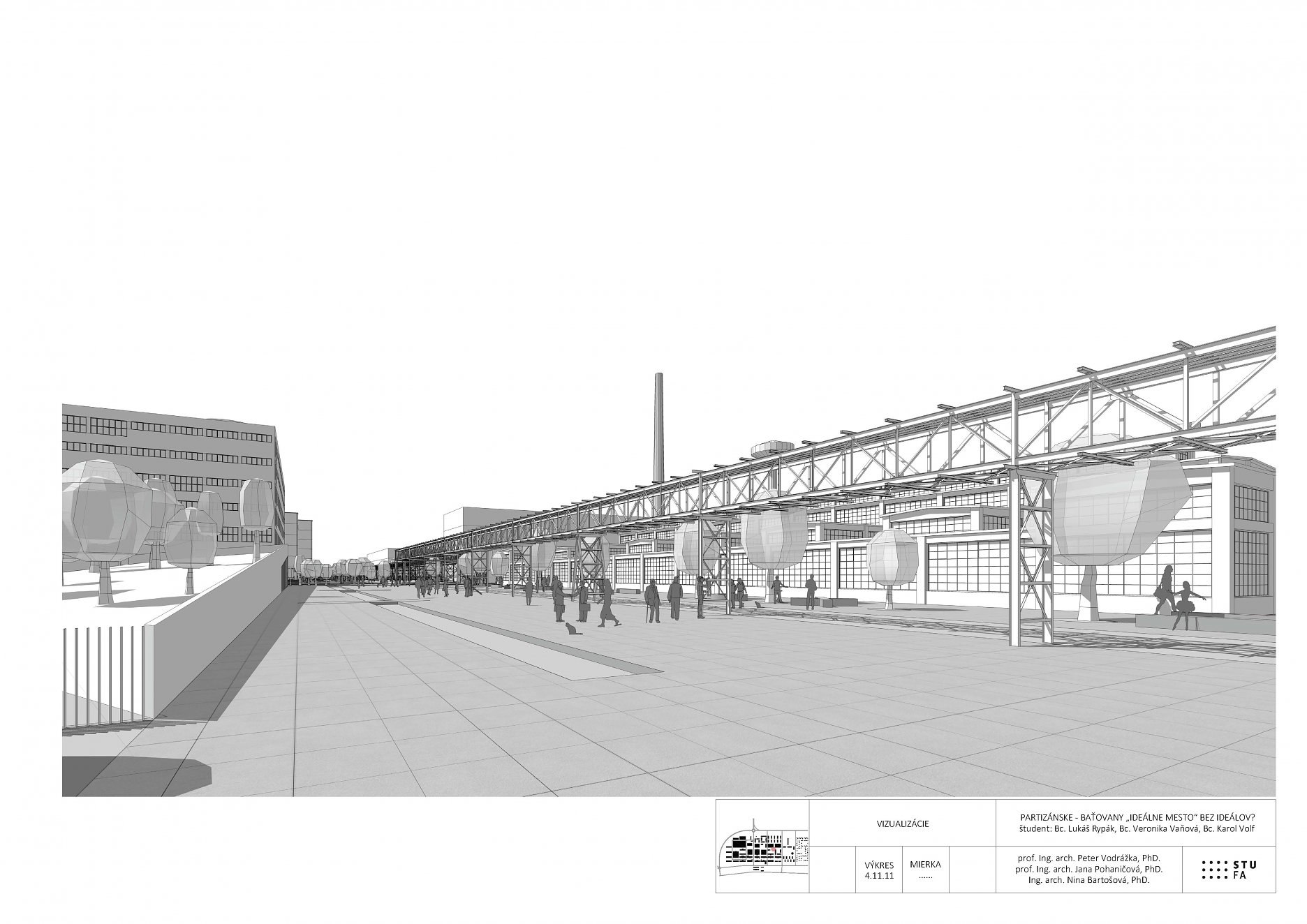 Partizánske  Baťovany工业区复兴设计方案丨斯洛伐克丨Bc. Lukáš Rypák等三人团队,与教授合作-74