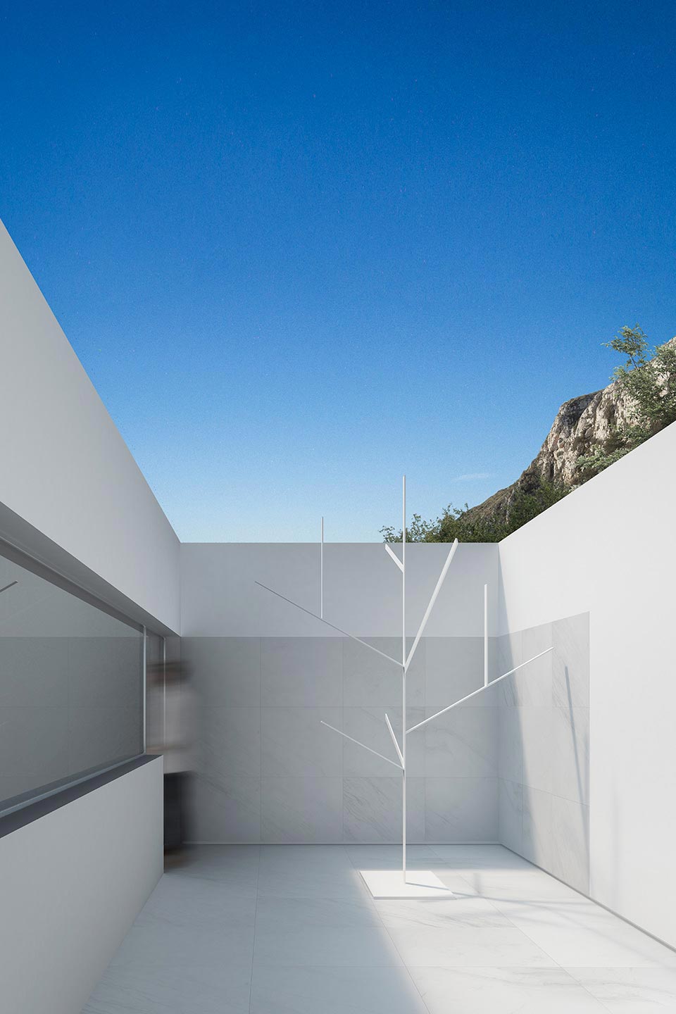 Fran Silvestre Architects 打造好莱坞山现代豪宅,29 米长窗户捕捉风景-8