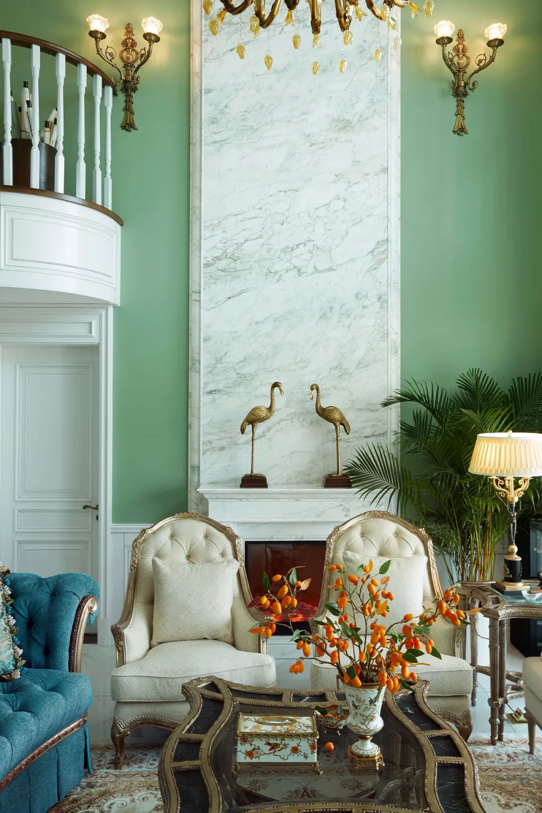 烟台 310㎡美式大宅，朱磊打造“治愈系”家居空间-12