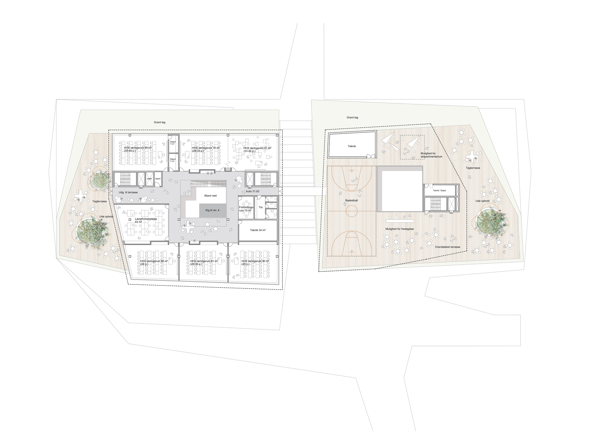默坎泰克市中心中学丨丹麦维堡丨Cubo Arkitekter-38