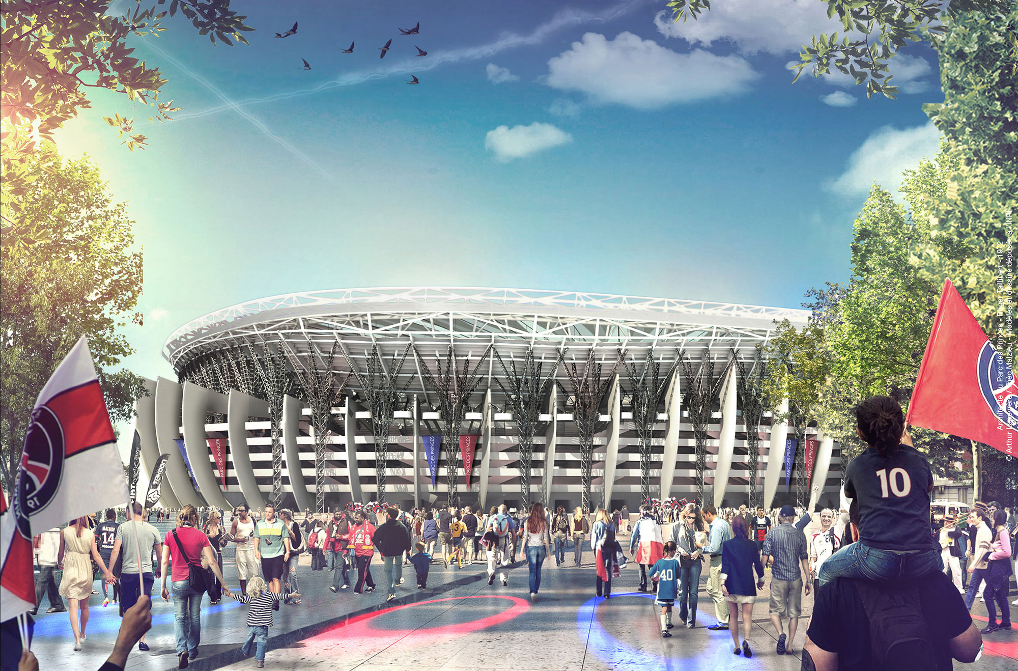 新王子公园球场  巴黎未来（王子公园球场扩建项目）丨法国巴黎丨法,英,瑞典,意大利建筑师,城市规划师等-1