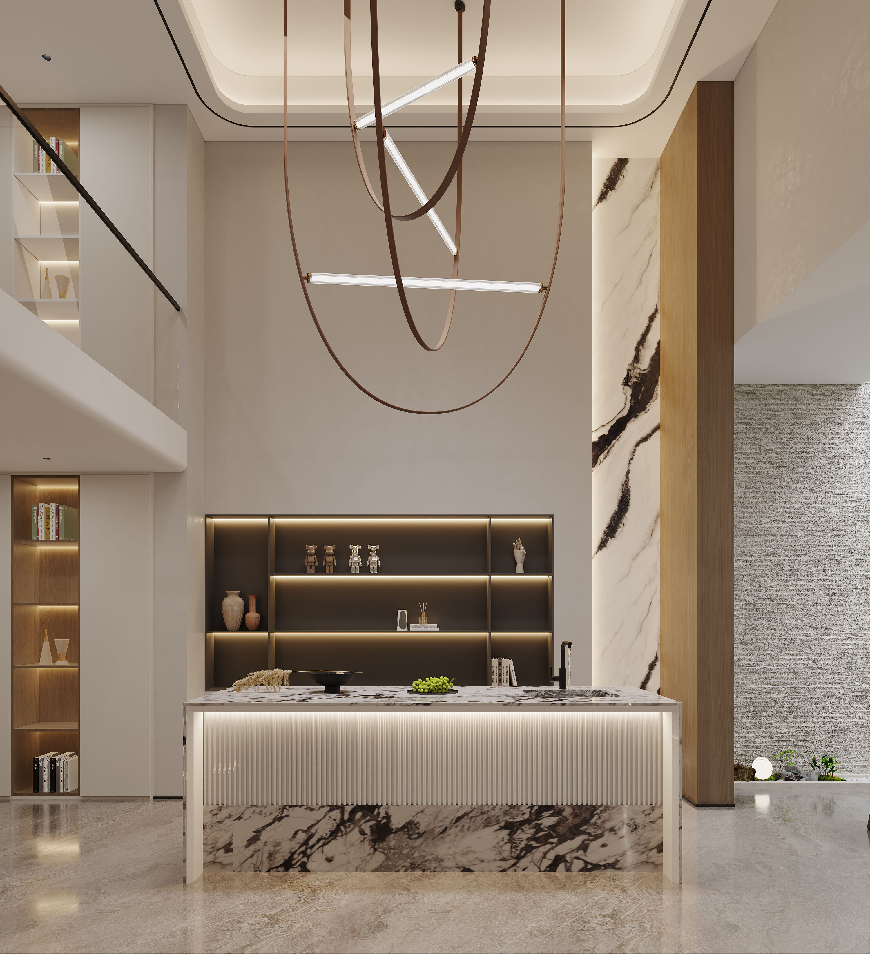 现代风格挑空别墅-0