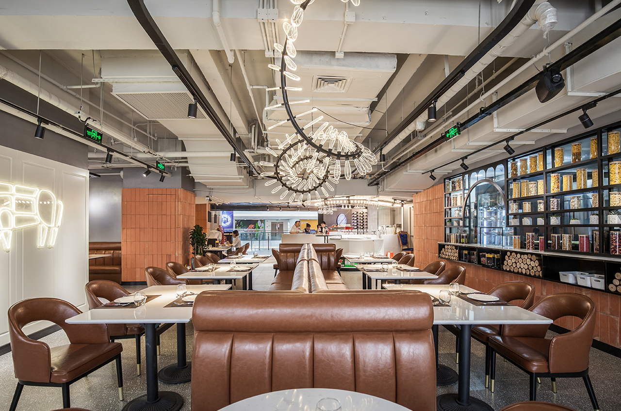 时光魔力，上海黄浦食臻牛排餐厅设计解读-19