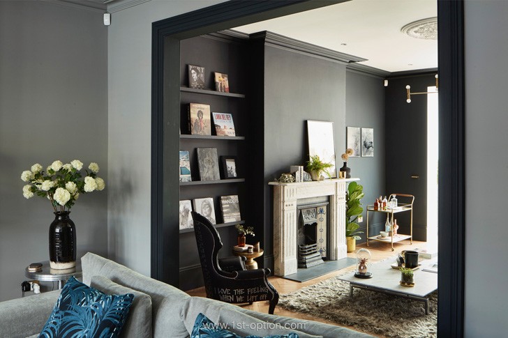 伦敦优雅庭院的联排别墅-5