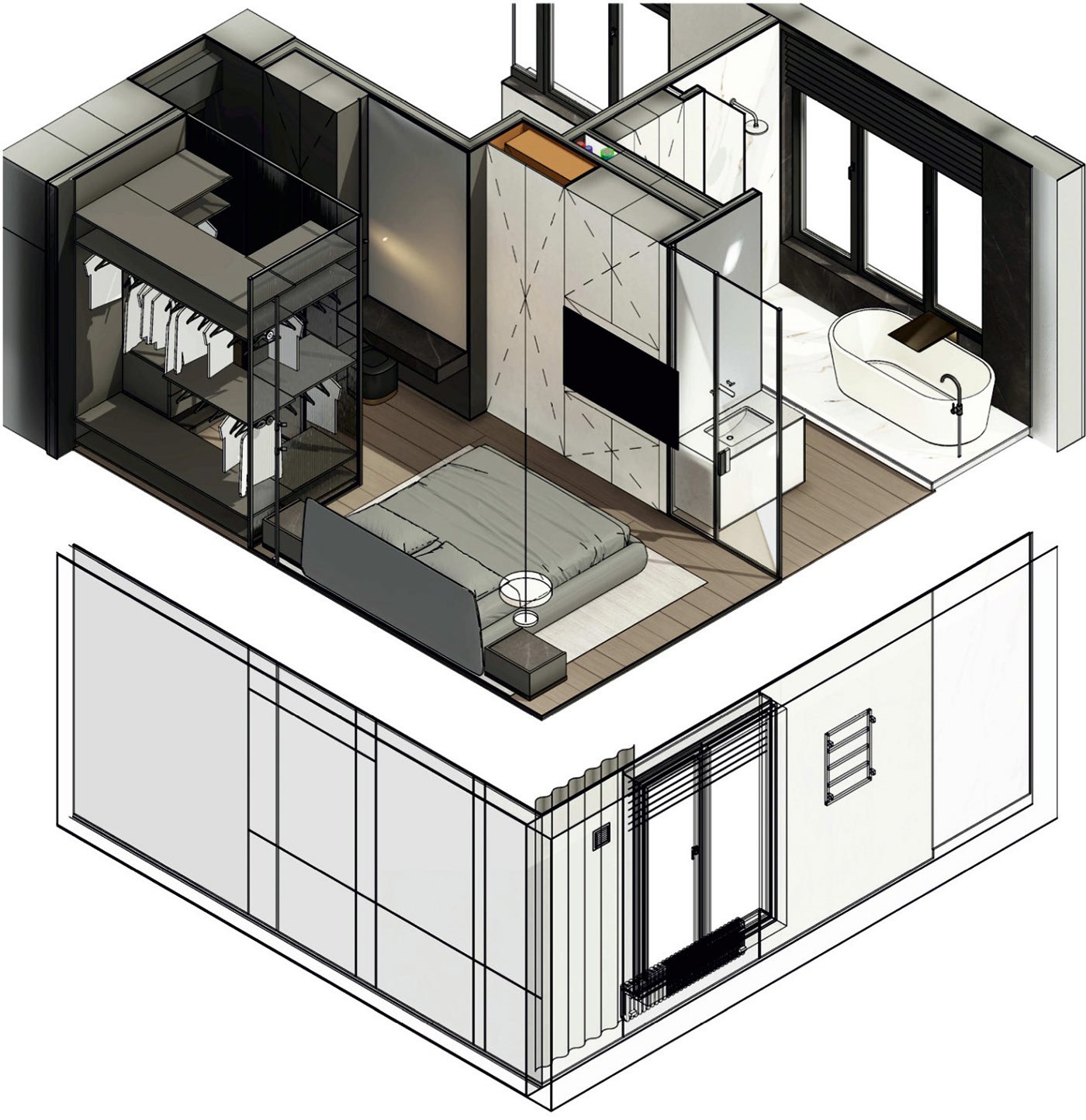 伦敦小空间公寓设计丨英国伦敦-13