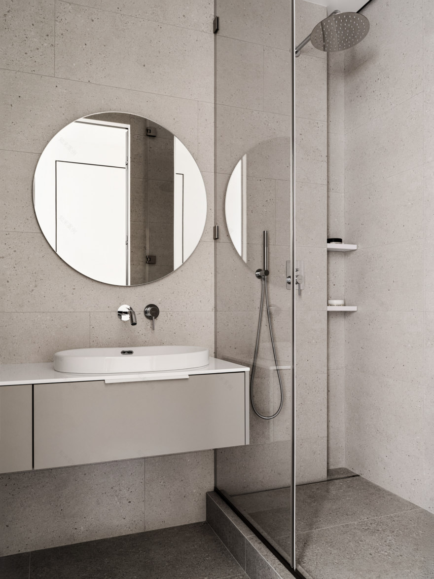 带浴室窗户的简约公寓丨俄罗斯莫斯科-31