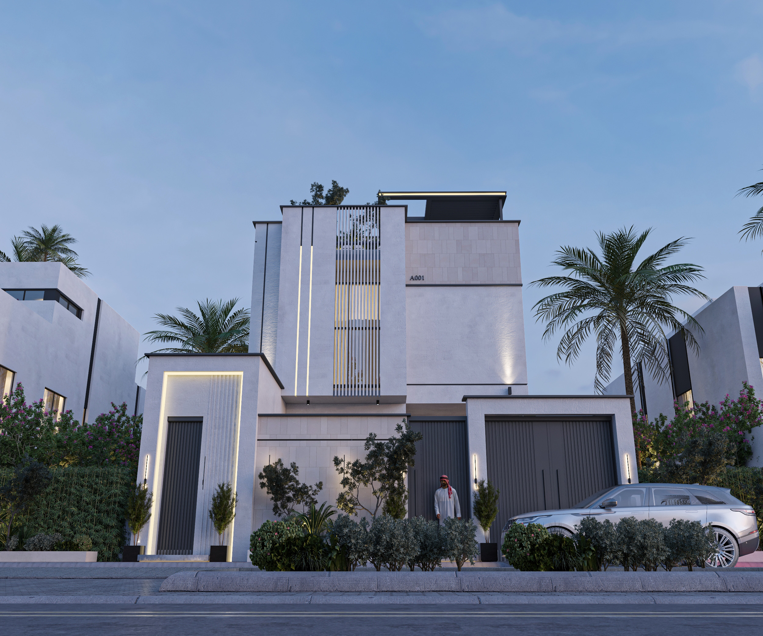 Saudi Villa Facade Concept-8