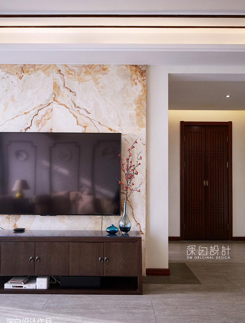 深白设计丨平层丨【深白作品】拾壹楼--中式休闲-4