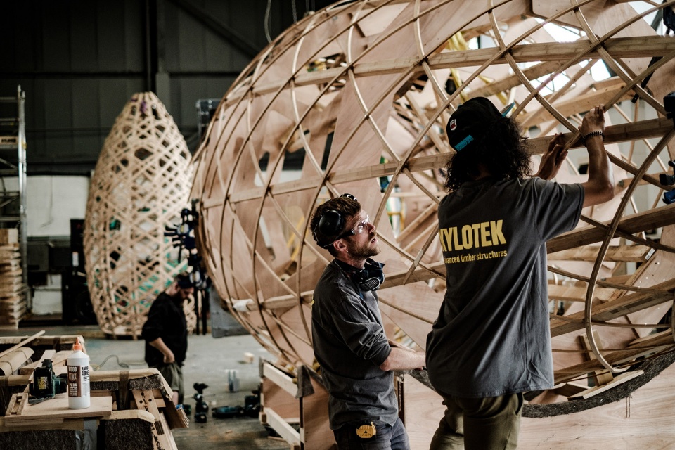 英国 Chelsea 花卉展广州花园竹塔丨Xylotek,Grant Associates-38