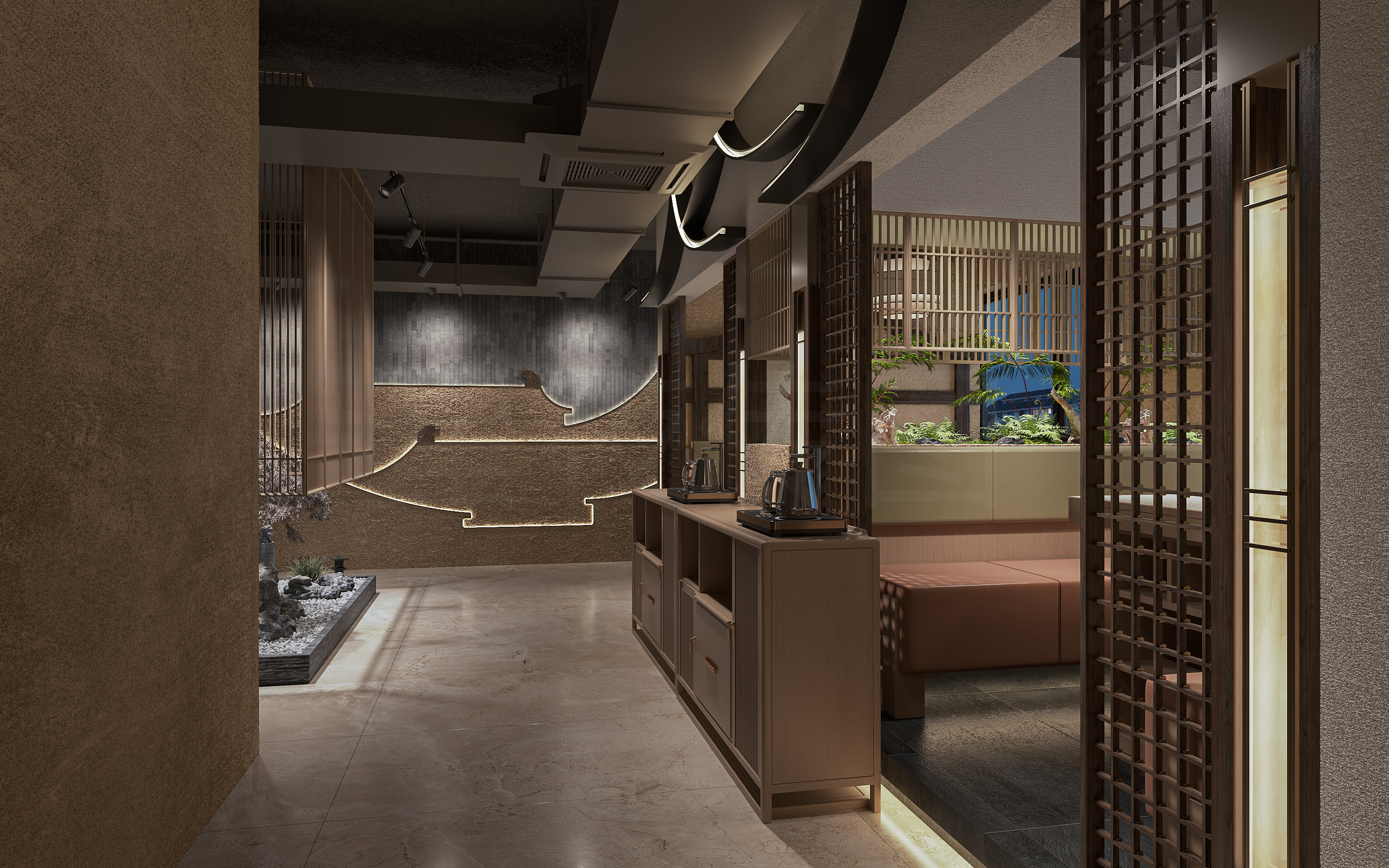 餐厅 火锅店  效果图-4