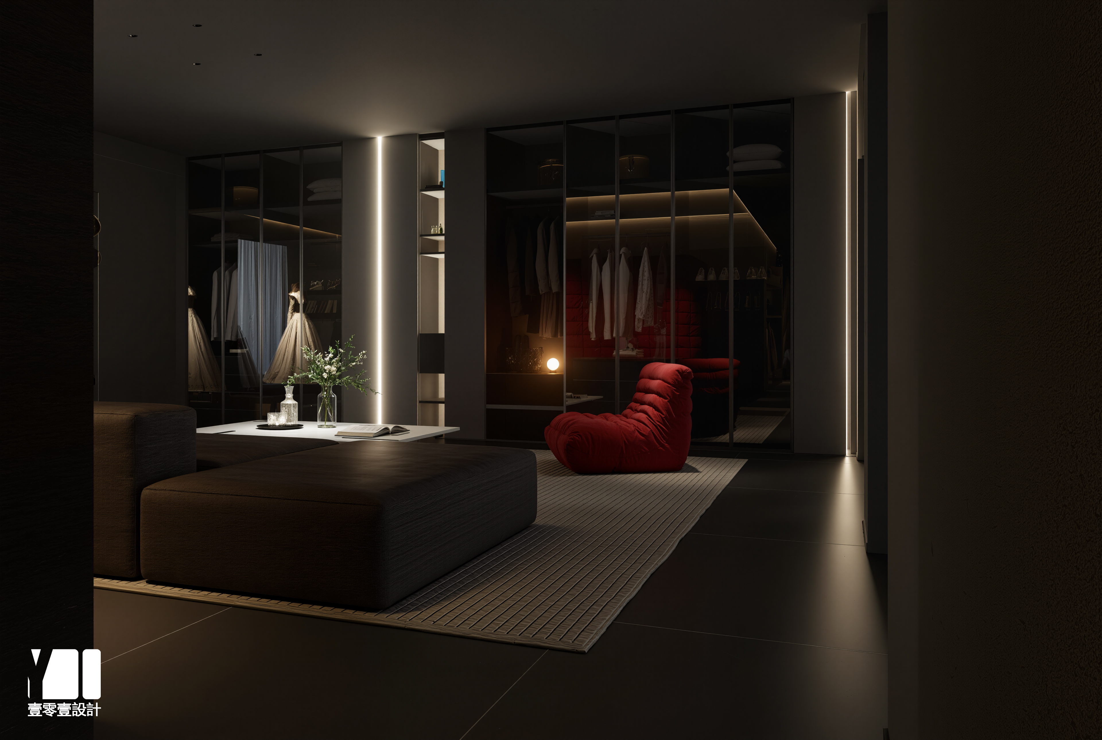 「灰与红 打造高级感爆棚的婚纱视觉盛宴-16