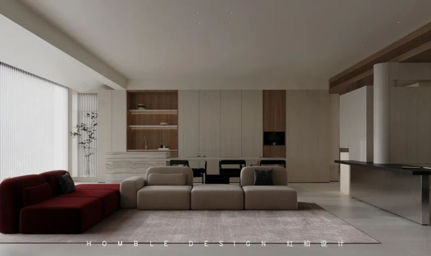 广州星汇云锦 220㎡现代极简家居设计丨中国广州丨红柏设计-12