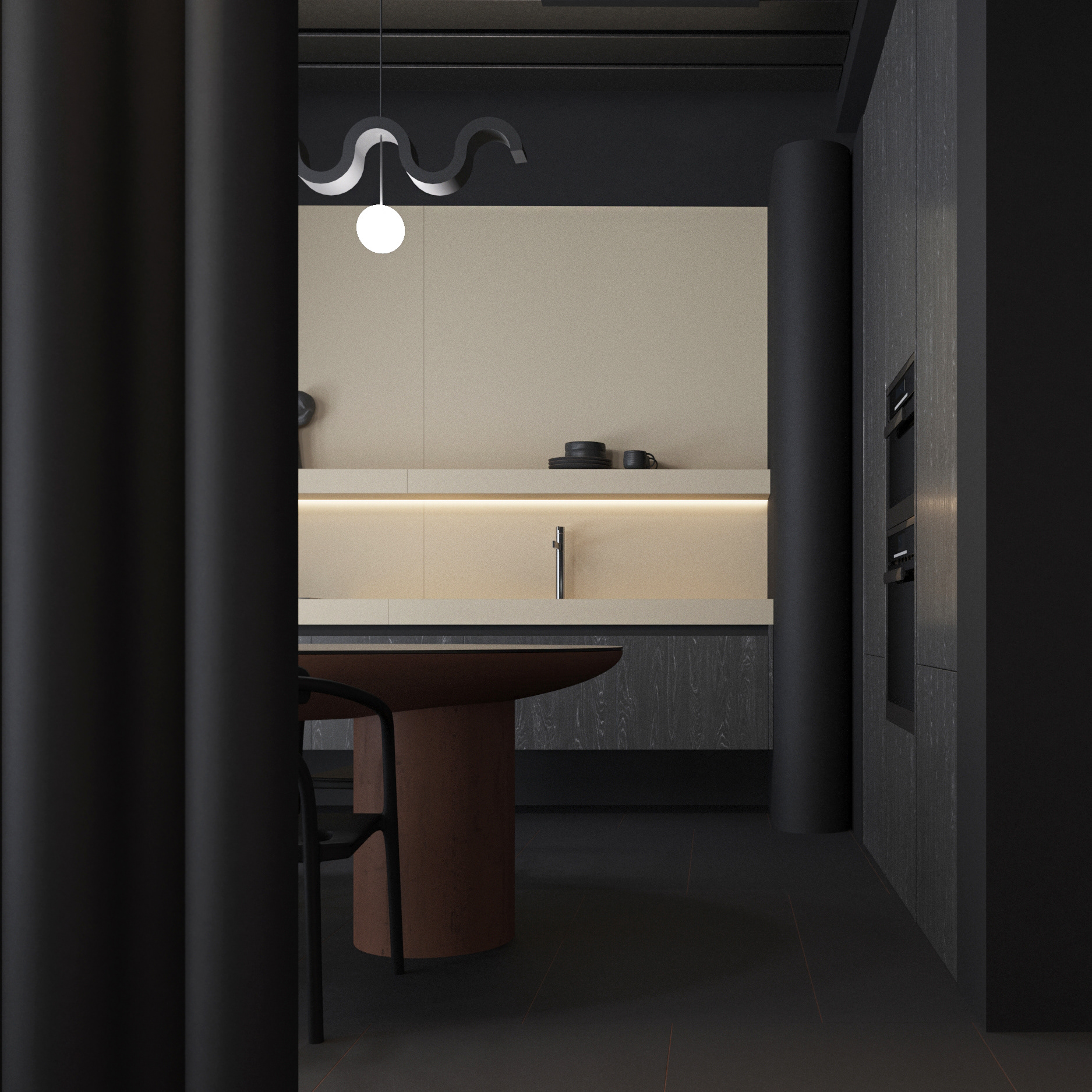 黑暗面·公寓设计丨英国伦敦-10