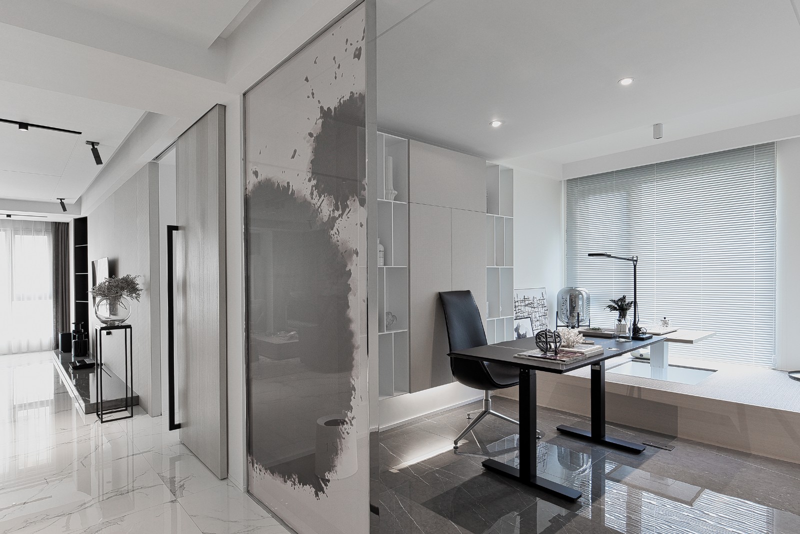 165㎡黑白现代,素简生活  王严民-10