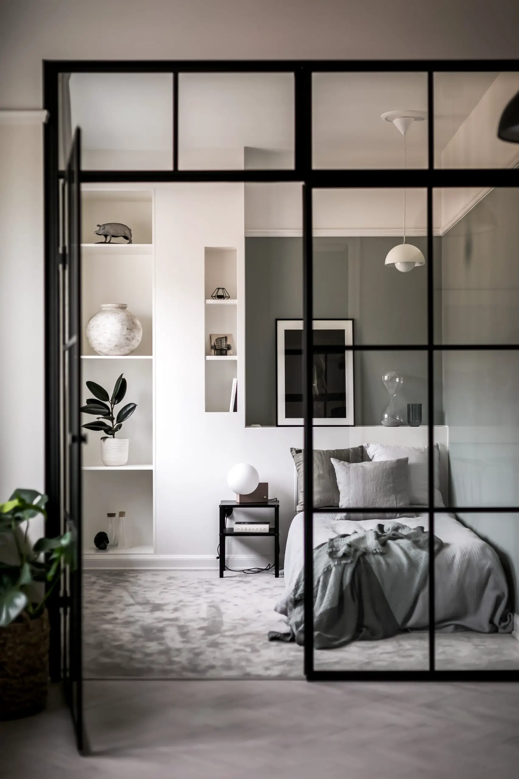 瑞典 71m2 公寓 | 绿色与玻璃的完美融合-2