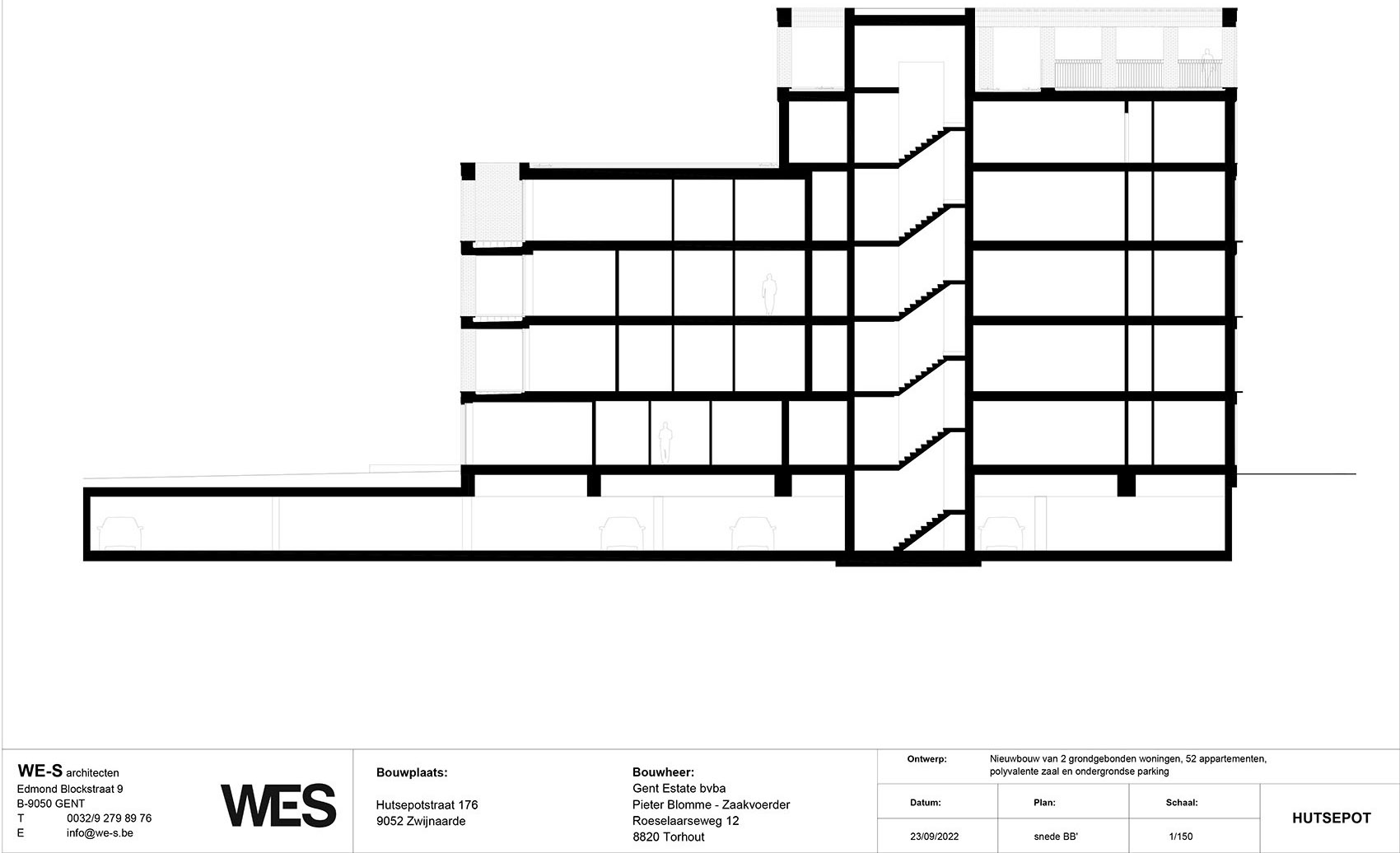 Hutsepotstraat:54 套公寓丨比利时丨WES architects-56