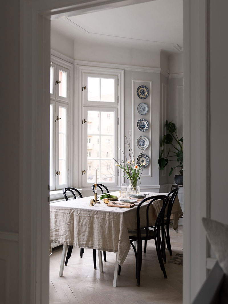 斯德哥尔摩温馨公寓 | 陶瓷板墙饰与经典装饰的完美结合-24