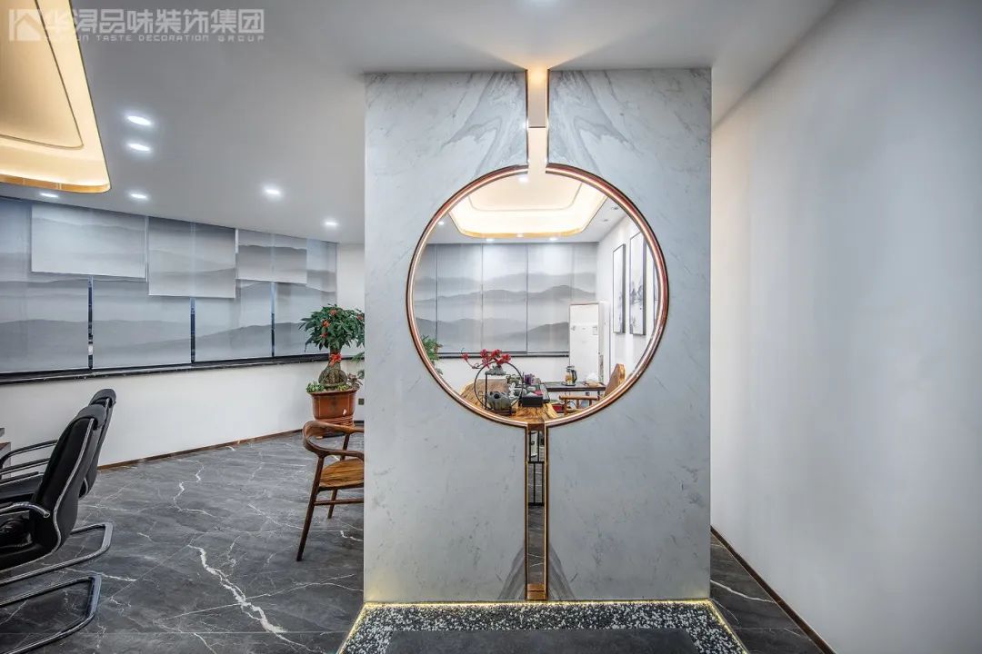 华浔品味装饰打造的新中式售楼部 | 海润棠颂,诗意江南境-63