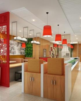 景福馅饼 | 新中式快餐空间设计
