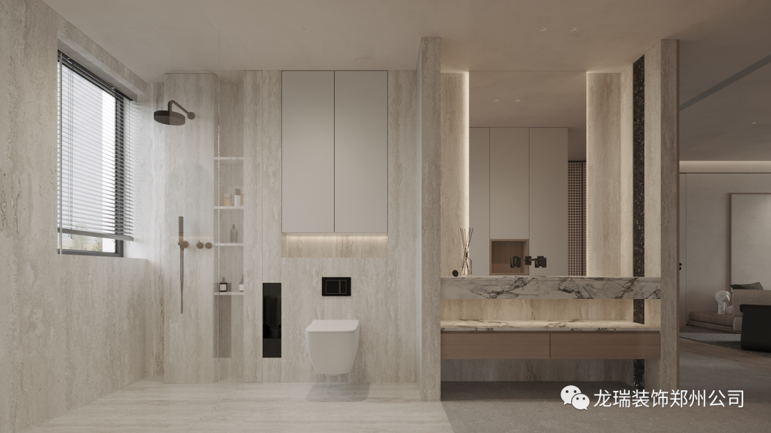 金沙湖新东方侘寂风住宅丨郑州龙瑞装饰工程有限公司-79