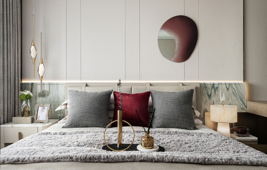 幻光之境 · 沈阳华润荣华府顶层 140 户型样板房设计丨中国沈阳丨万景百年室内设计-16