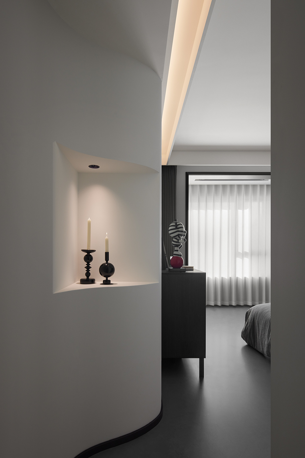 私宅设计:黑白之间,极致简约丨中国成都丨成都宏福樘设计,巴克空间设计-49